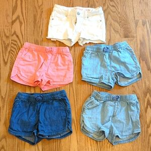 5 pairs Girl shorts size 4T